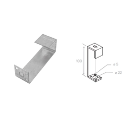Gancho Curto para Luminária